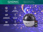 Lampara Velador Proyector de Estrellas Gadnic con Parlante y Luces Rgb