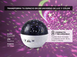 Lampara Velador Proyector de Estrellas Gadnic con Parlante y Luces Rgb