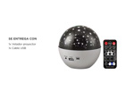 Lampara Velador Proyector de Estrellas Gadnic con Parlante y Luces Rgb