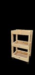Carrito Organizador Madera 3 Bandejas 40 Mpsobreruedas