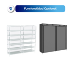 Organizador Zapatero Botinero Waggs Ordenador de Zapatos Negro 12 Niveles 36 Pares