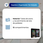 Organizador Zapatero Botinero Waggs Gris 12 Niveles 36 Pares