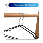 Pack 10U Perchas Engomadas Antideslizante Waggs Negro