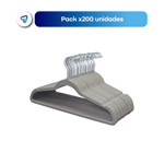 PERCHAS TERCIOPELO WAGGS VH001 GRIS X200 PCS