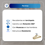 PERCHAS TERCIOPELO WAGGS VH001 GRIS X200 PCS