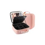 Maletín Organizador de Maquillaje Suono  Espejo Luz Led