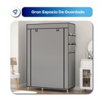 Armario Portatil Waggs Placard Organizador con Perchero Gris