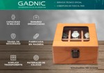 Caja Estuche de Madera Gadnic Organizador 6 Relojes