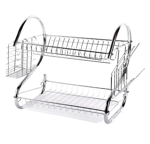 Secaplatos Escurridor Vajilla 14 Platos Metal Cromado