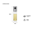 Rociador de Aceite Gadnic Spray Pulverizador 100ml