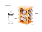 Set Organizador Especiero y Portarrollo Gadnic Estante Magnetico para Heladera