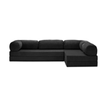 SILLON TEDDY 300X200X40 PURPLE COLOR NEGRO MOD L