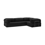 SILLON TEDDY 300X200X40 PURPLE COLOR NEGRO MOD L