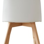 Silla Comedor Vita Meet Nórdica Eames De Diseño Moderno Blanco