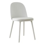 Silla Comedor Vita Nórdica Eames De Diseño Moderno Plástica Blanco