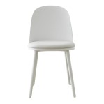 Silla Comedor Vita Nórdica Eames De Diseño Moderno Plástica Blanco