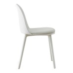 Silla Comedor Vita Nórdica Eames De Diseño Moderno Plástica Blanco