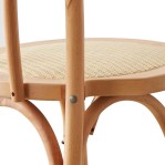 Silla De Comedor Cocina De Madera Roble Rattan Thonet Viena