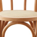 Silla De Comedor Cocina De Madera Roble Rattan Thonet Viena