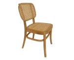 Silla De Comedor Cocina Maynor De Madera Esterilla De Rattan Roble
