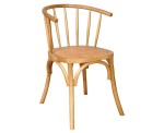 Silla De Comedor Cocina Bistró Nórdica Moderna De Madera Natural