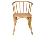 Silla De Comedor Cocina Bistró Nórdica Moderna De Madera Natural