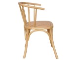 Silla De Comedor Cocina Bistró Nórdica Moderna De Madera Natural