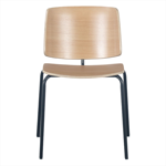 Sillas De Comedor Tao Madera Multilaminada Estruct Hierro X2 Unidades