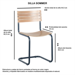 Silla Comedor Sommer Breuer Multilaminada Estructura De Caño