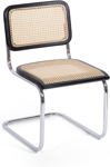 Silla Cesca Breuer De Comedor Cocina Caño Y Madera Negro Rattan