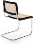 Silla Cesca Breuer De Comedor Cocina Caño Y Madera Negro Rattan