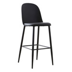 Banqueta Taburete Vita Makom Patas De Hierro, Diseño Moderno, Negro
