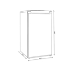Heladera Bajo Mesada Whirlpool Blanca 117 Litros WRA12CBDIM