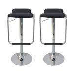 Banqueta Ecocuero Respaldar Bajo Con Apoya Pies X2