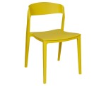 Silla Moderna Cocina Comedor Unique De Plástico Reforzado Amarillo