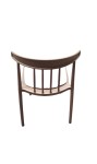 Silla De Plastico Marron Reforzada Apilable Con Almohadilla OFFC31
