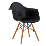 Sillon Silla Eames Tulip Niviko Set X4 Comedor Living Negro