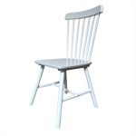 Silla Comedor Cocina Windsor Hamburg Estructura Madera Maciza Blanco