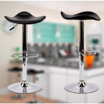 Banqueta X2 Silla Regulable Ecocuero Desayunador Shoppy Negro