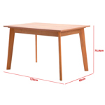 MESA DE COMEDOR RECTANGULAR 4 PERSONAS