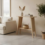 Mesa Recibidora De Arrime Auxiliar Nórdica Vivi Varilla 100