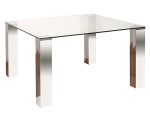 Mesa Ratona Moderna Living Cuadrada Recibidora H2o 80x80cm