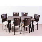 Combo Mesa de 1.50x0.80 mts y 6 Sillas Venecia Rina