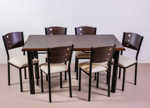 Combo Mesa de 1.50x0.80 mts y 6 Sillas Delta Rina