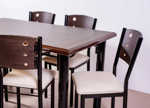 Combo Mesa de 1.50x0.80 mts y 6 Sillas Delta Rina