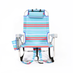 Silla Reposera Tipo Mochila De Playa Cooler Bag Porta Libro