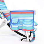 Silla Reposera Tipo Mochila De Playa Cooler Bag Porta Libro