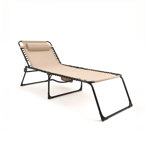 Reposera Catre Grande Plegable Color Beige