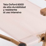 Combo x2 Reposera Plegable Waggs Playera Moderna Apoyabrazos Negro