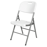 Silla plegable Bynox blanca apta exterior - FI-SILPLE-BL